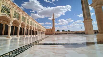 Obraz premium The mosque is in Thailand. It is an important Islamic place.