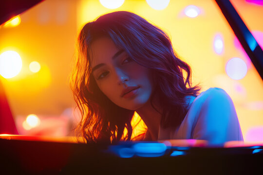 Melodic Reflections in Neon Light