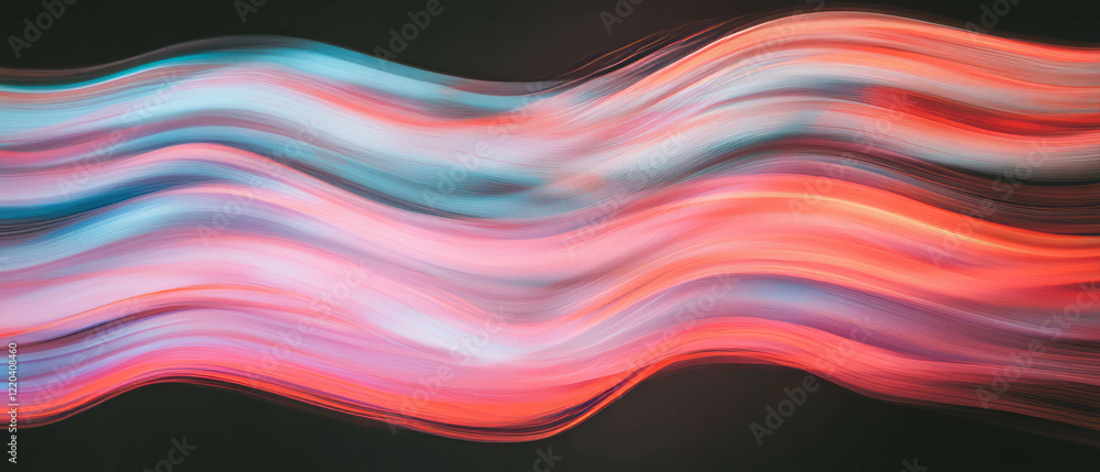Aufkleber light waves and streaks creating a vibrant abstract background