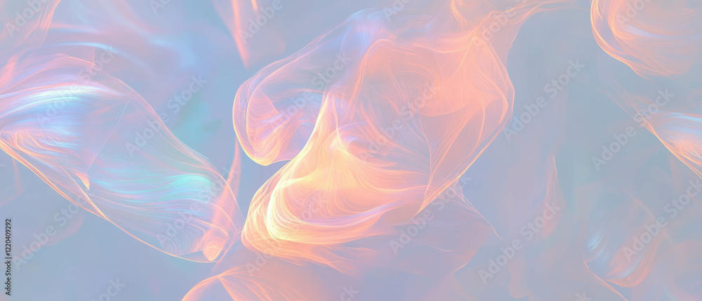 Poster light streaks and surreal abstraction create a mesmerizing visual experience in a dreamy setting