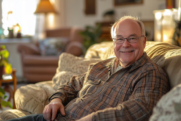 Fototapeta premium Warm Smile from a Cozy Home
