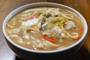 とても美味しい日本の一般家庭のほうとう