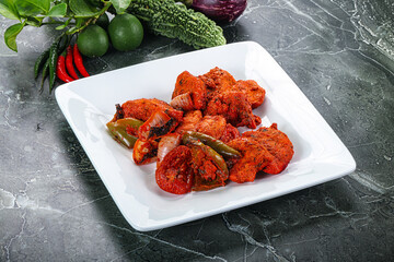 Indian cuisine - chicken tikka barbecue