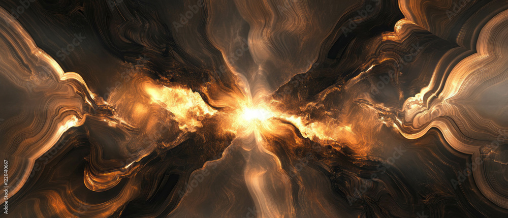Poster abstract onyx background with gradient and smooth central focal point design