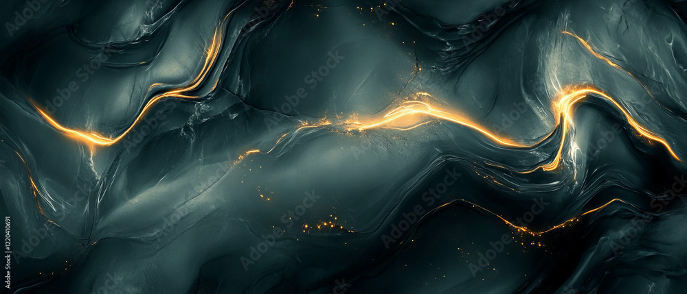 Aufkleber luminous onyx abstract background with reflections and space for branding