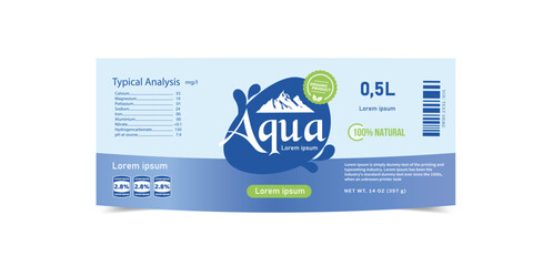 water bottle label template 