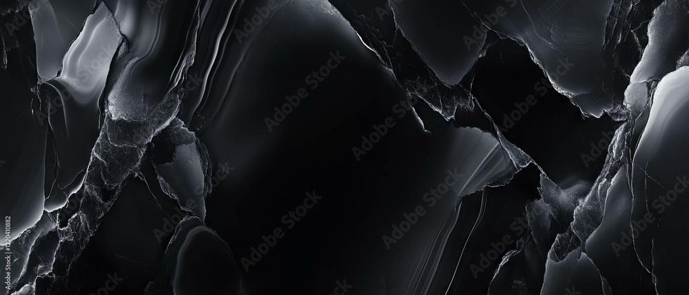 Poster abstract onyx background with sharp lines and central empty space for design purposes