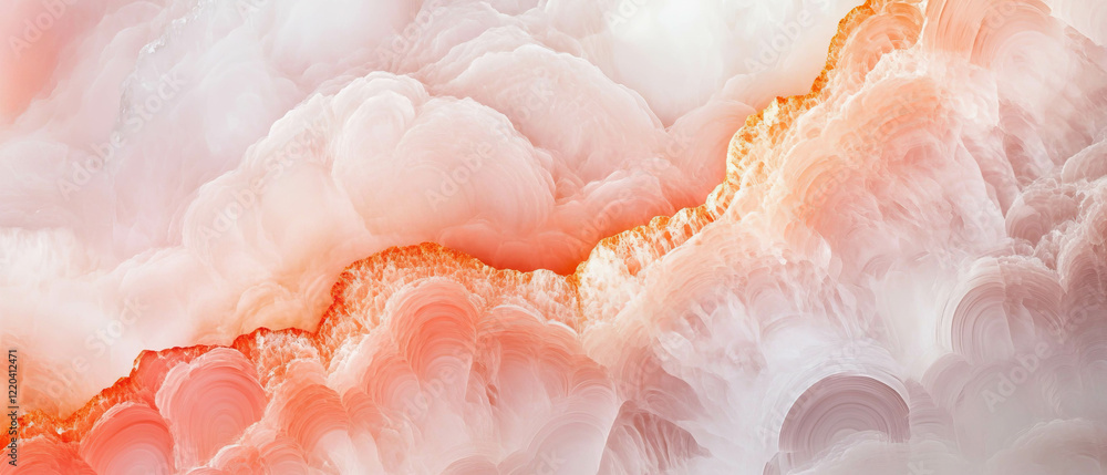 Poster abstract pink onyx background with smooth gradient and focal point design for creative projects