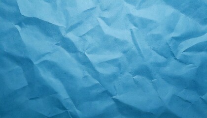 Obraz premium ブルーのくしゃくしゃな紙の表情