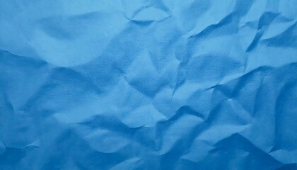 ブルーのくしゃくしゃな紙の表情