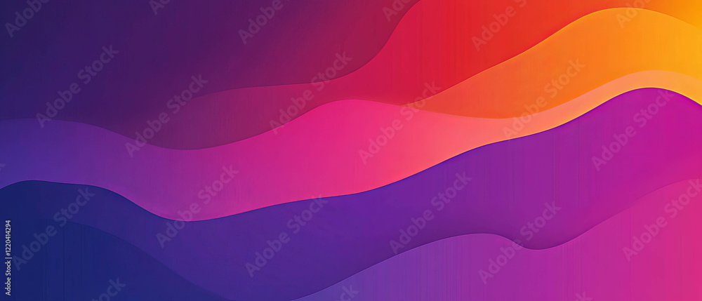 Poster vibrant abstract background with dynamic rainbow-colored shapes and fluid composition