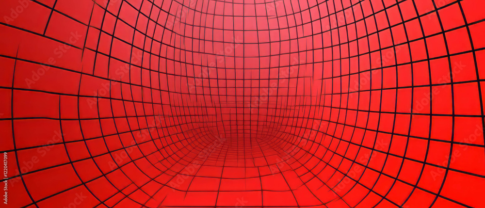 Aufkleber abstract red grid background with black lines for design or presentation needs