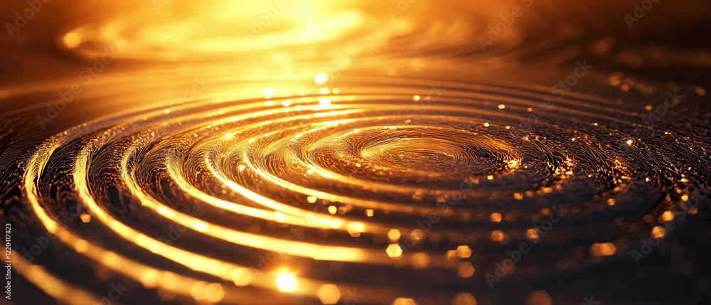 Poster exploring the intersection of light patterns and cognitive science through abstract design