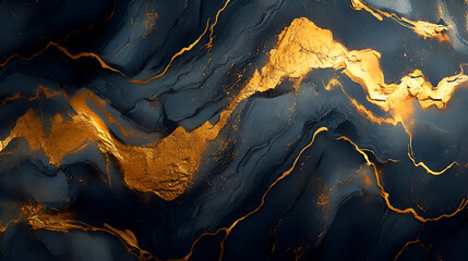Luxury marble gold black texture background. Natural