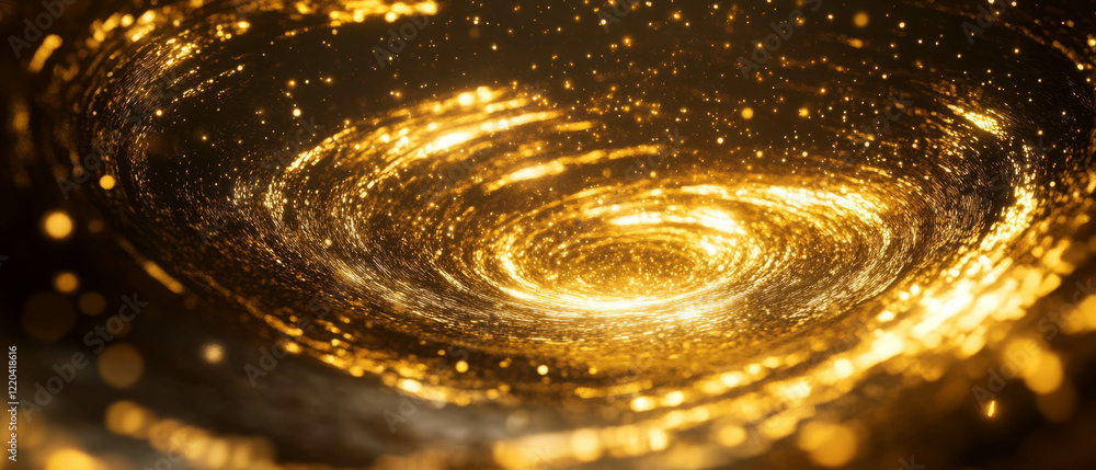 Poster ripples of light and dynamic particles create mesmerizing visual effects