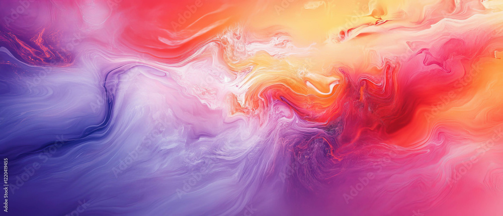 Poster rippling digital surface with vibrant colors creating a modern abstract background