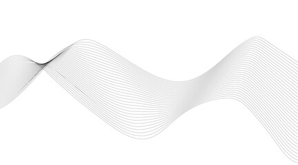 Abstract colorful wave element for design. Digital frequency track equalizer. Stylized line art background. Vector illustration. Wave with lines created using blend tool. Curved wavy line, smooth, 