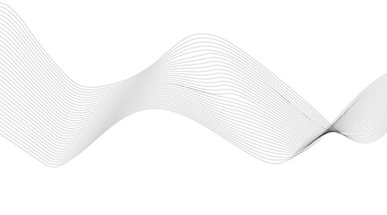 Abstract colorful wave element for design. Digital frequency track equalizer. Stylized line art background. Vector illustration. Wave with lines created using blend tool. Curved wavy line, smooth, 