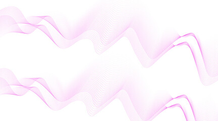 Abstract colorful wave element for design. Digital frequency track equalizer. Stylized line art background. Vector illustration. Wave with lines created using blend tool. Curved wavy line, smooth, 