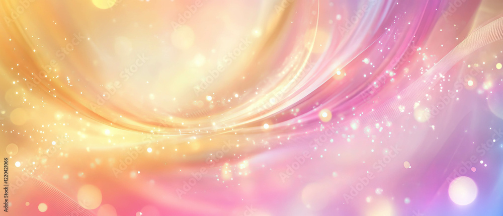 Aufkleber soft holographic waves create an ethereal background for creative projects
