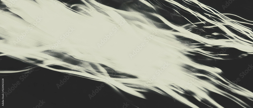 Aufkleber abstract composition of dynamic wires showcasing varying thickness and motion