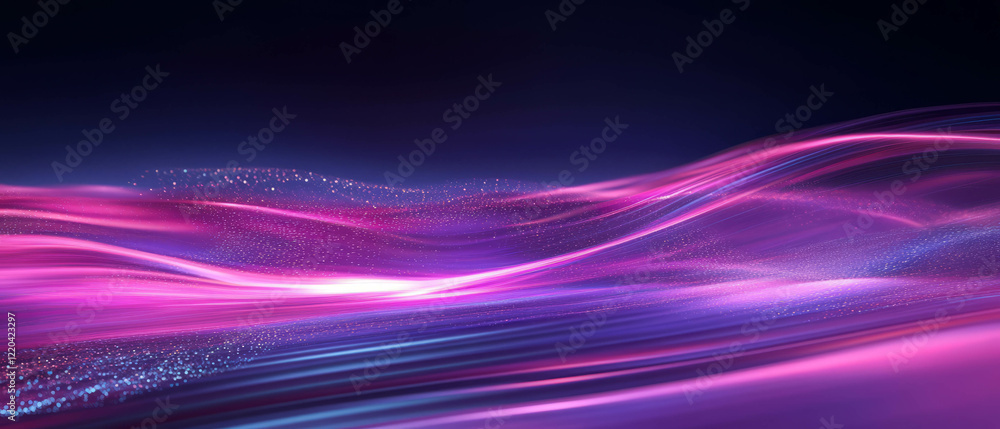 Aufkleber exploring the dynamic flow of abstract wires and connectivity in vibrant hues