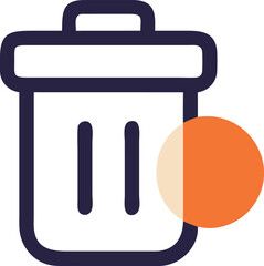 DELETE ICEON vector illustration of a icon with a symbol of the person