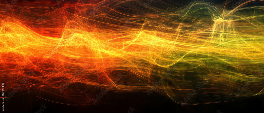 Aufkleber dynamic abstract background with fading wires and vibrant motion blur effects