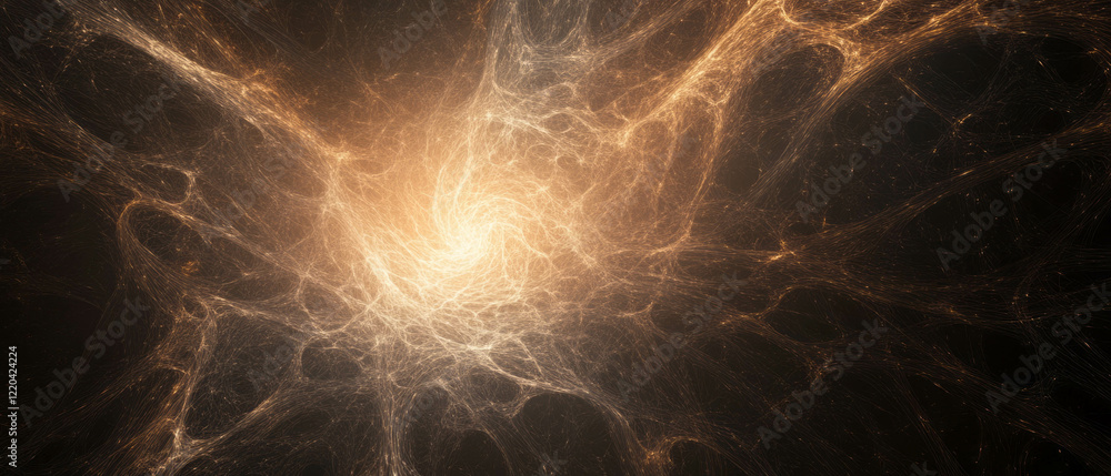 Poster vibrant abstract interplay of wires symbolizing speed and dynamic journeys through light tunnels