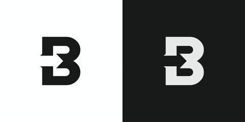 Unique and modern abstract B arrow logo design