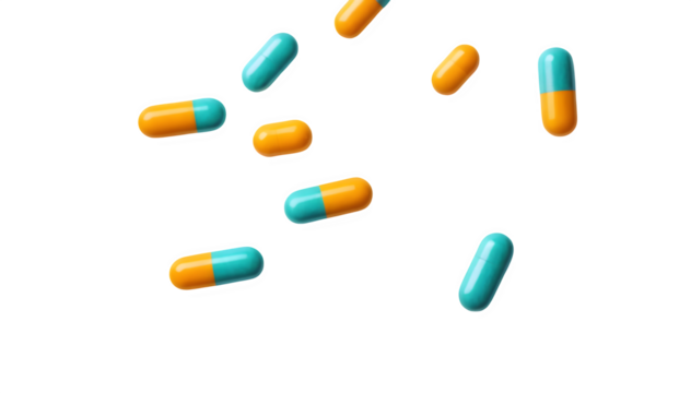 Tablets set against a white backdrop. There's room for your text, and the image is high-res. Perfect for health-related themes