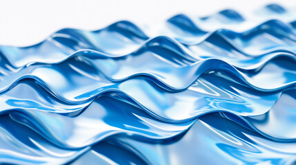 Fototapeta premium abstract wavy blue futuristic background