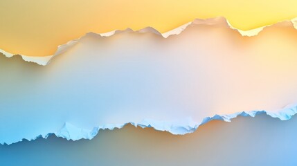 A white sheet of paper with torn edges is placed on an abstract background