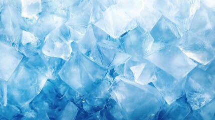 Obraz premium Icy Blue Cubes: A Stunning Abstract of Frozen Water
