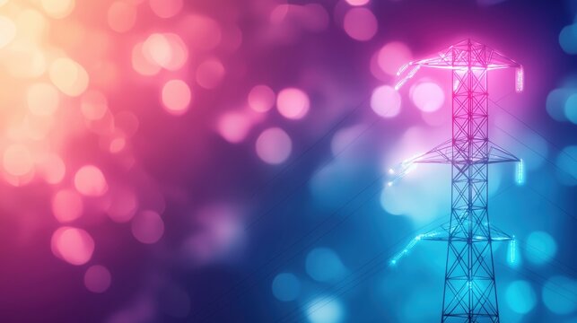 high voltage power line icon An animated icon of electricity flowing through a high voltage power line, looping animation.