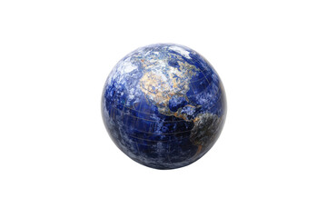 A stunning globe representing Earth, highlighting blue oceans and diverse continents, symbolizing the interconnectedness of our planet and nature.