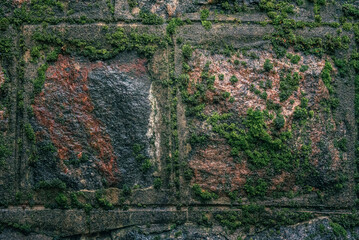 Old cracked stone