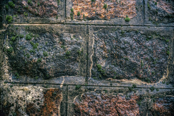 Old cracked stone