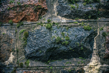 Old cracked stone
