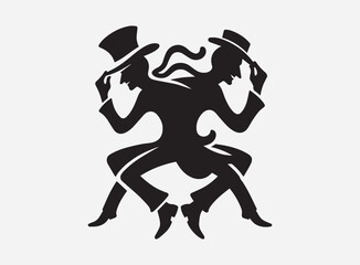 Prankster's Shadow Silhouette Against a Dark and Mysterious Background