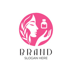 Beauty Logo Vector - Girl Face Logo