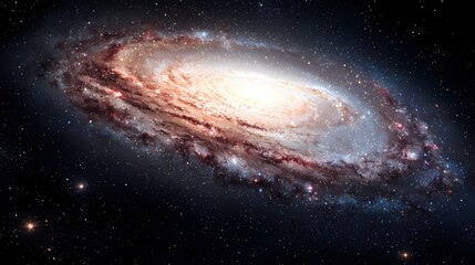 Majestic Spiral Galaxy Cosmic Wonder Celestial Panorama Starry Night Space Exploration