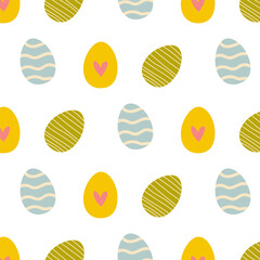 A Colorful Easter Egg Pattern That Is Perfectly Suitable for Vibrant Spring Designs