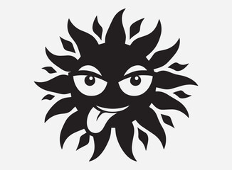 The Silly Shade Silhouette in the Dark with a Fun and Mysterious Shadow Background