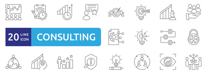 consulting icon sheet 