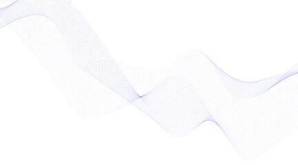 Digital frequency track equalizer. Stylized line art background. Vector illustration. Wave with lines created using blend tool. Curved wavy line, 
