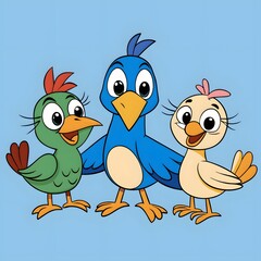 two birds on a branch