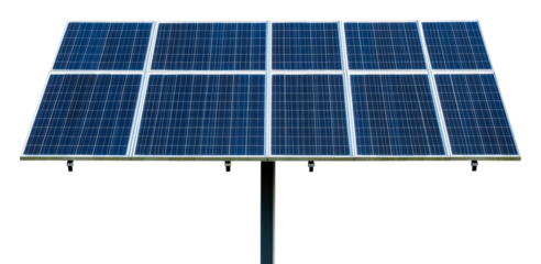 PNG Solar panel array in a sunny location