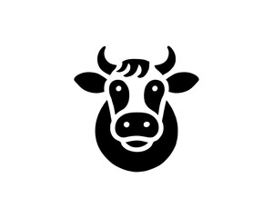 Cow logo vector. Animal farm. Cow icon. Dairy product symbol vector illustration.