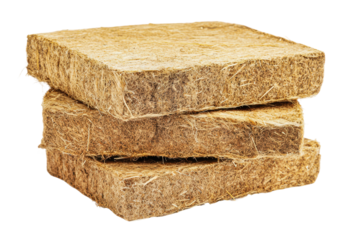 PNG Natural fiber building materials stacked for use